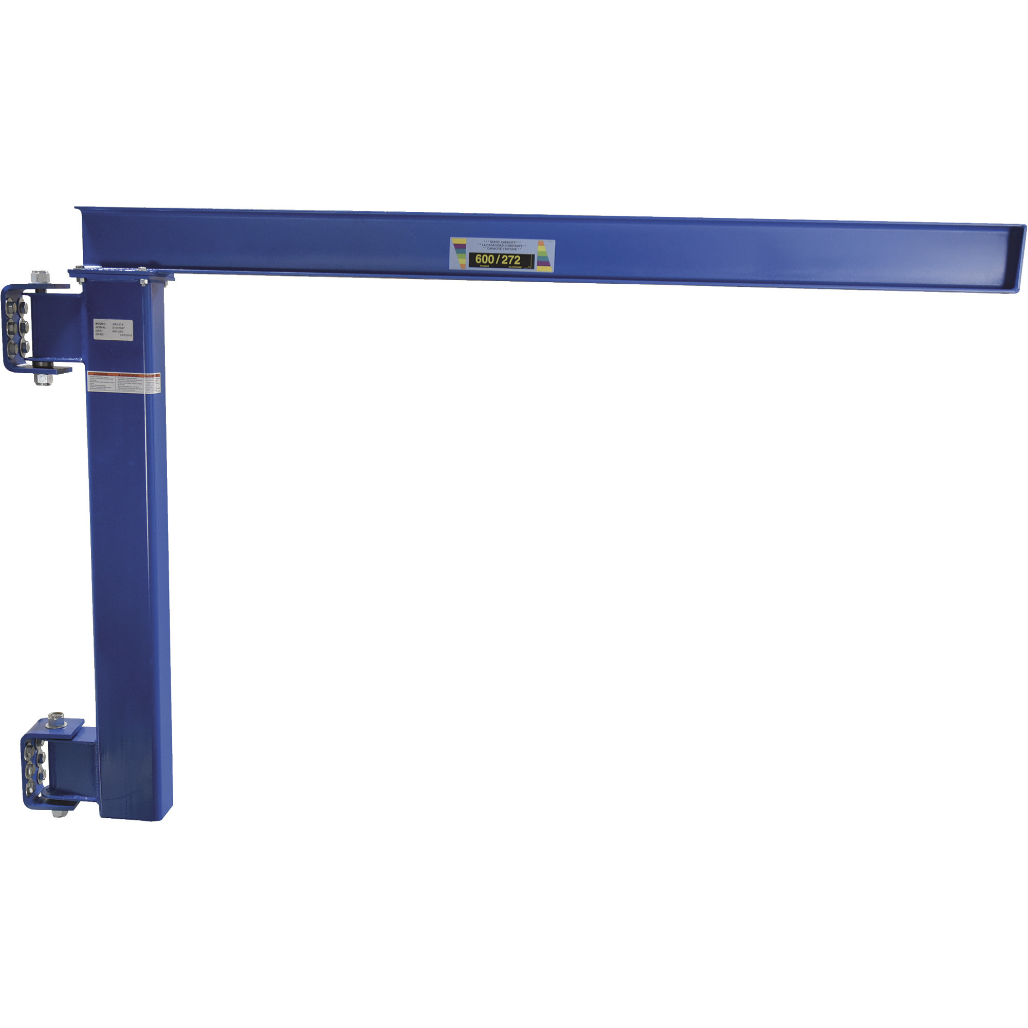 Vestil Wall-Mounted Jib Crane - 600-Lb. Capacity, Low Ceiling Design, Model# JIB-LC-6